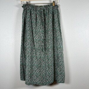 Ditzy Floral Green Midi Maxi Skirt Unbranded Medium Extra Large Cottagecore